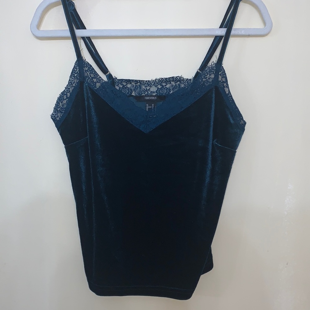 Forever 21 Velvet Top Adjustable Straps